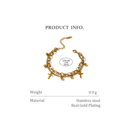 Cross Bracelet 18K gold