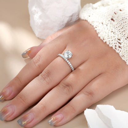 Solitaire Moissanite Ring