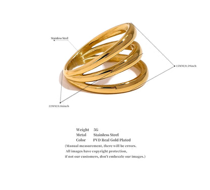 Hollow Layered Ring