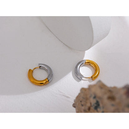 Round Earrings 18k gold