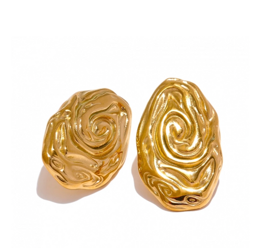 Chunky Earrings 18k gold