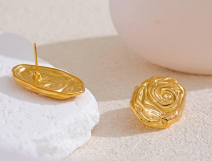 Chunky Earrings 18k gold