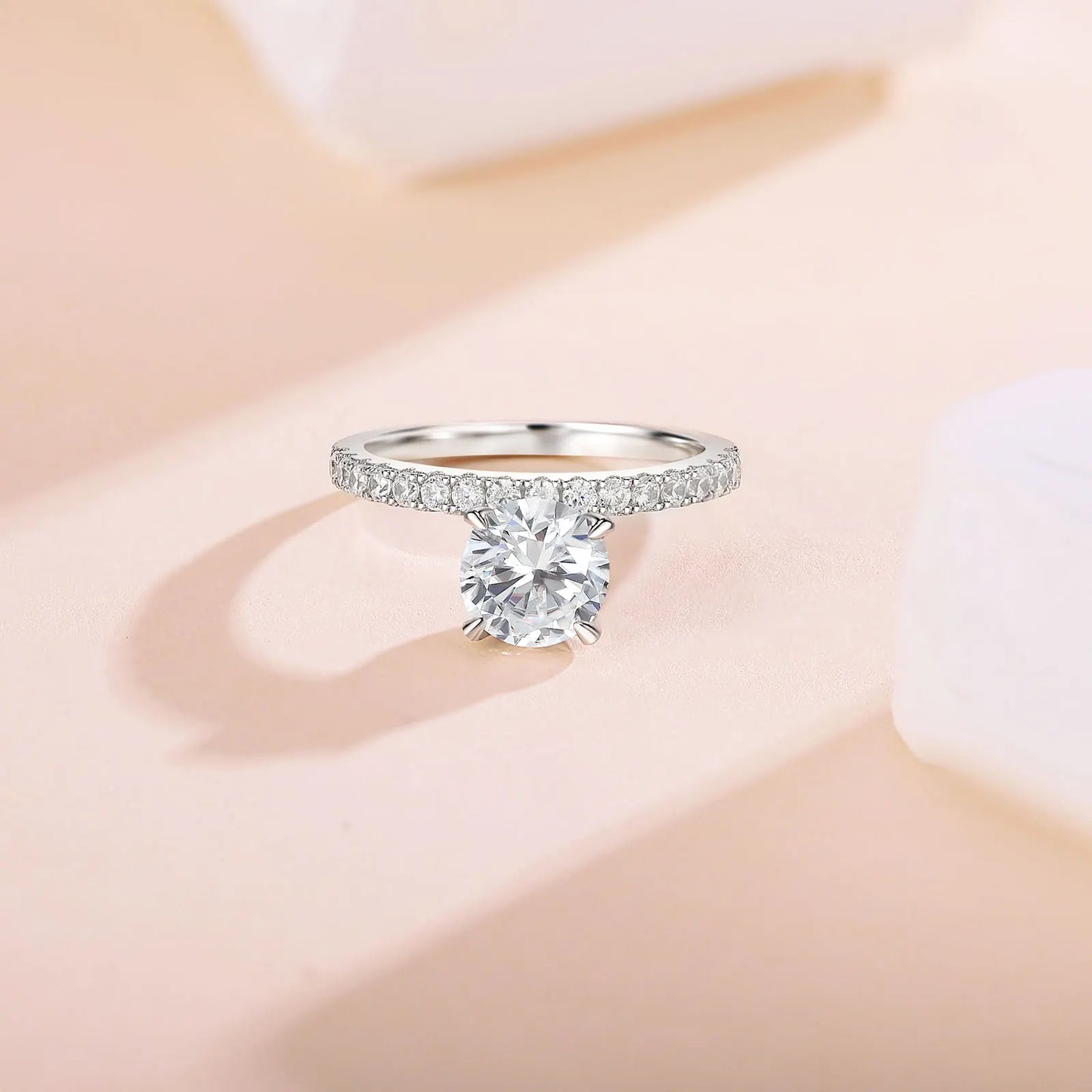 Solitaire Moissanite Ring